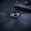 Triple Stripe Circular Enamel Ring