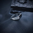 Rectangular Meander Enamel Ring