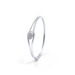 Teardrop Flare Silver Bracelet
