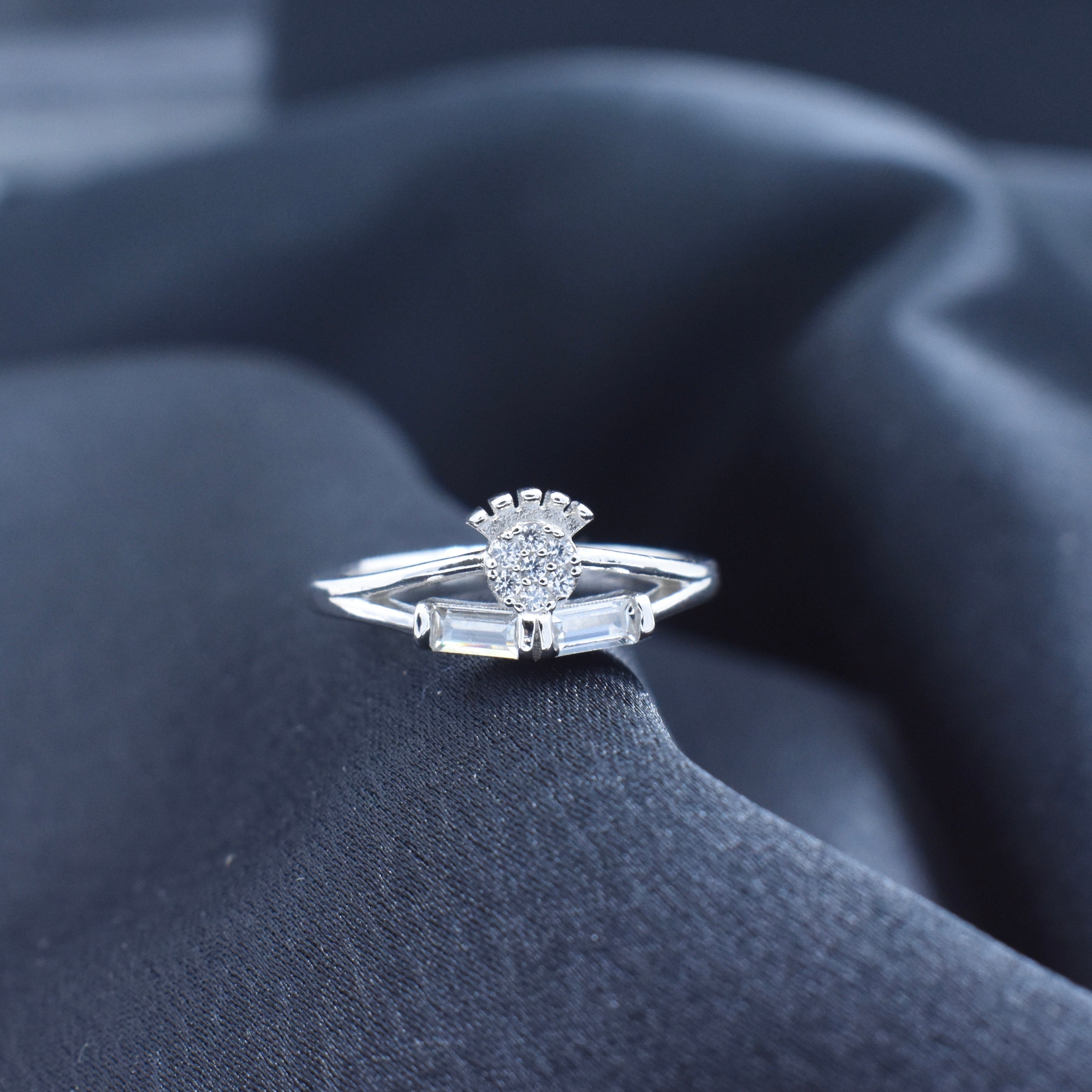 Baguette Diamond Dual Design Ring