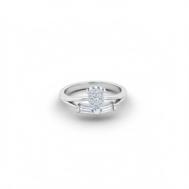 Baguette Diamond Dual Design Ring