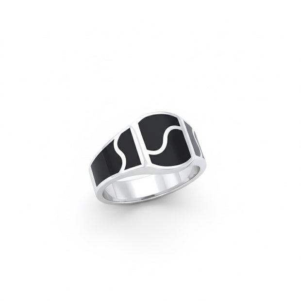 Wave Heritage Enamel Ring