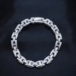 Bold Block Silver Bracelet