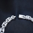 Bold Block Silver Bracelet