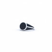 Dual-Tone Circular Enamel Signet Ring