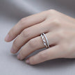 Silver Baguette band ring