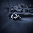 Circular Geometric Heritage Enamel Ring