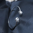 Hollow Heart Shimmering Open Bracelet