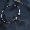 Embrace Heart Duo Silver Bracelet