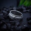 Antique Silver Braided Texture Band