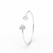 Embrace Heart Duo Silver Bracelet