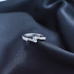 Baguette Diamond Wave Ring