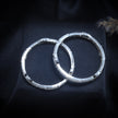 Sculpted Swirl Silver Bangle Set