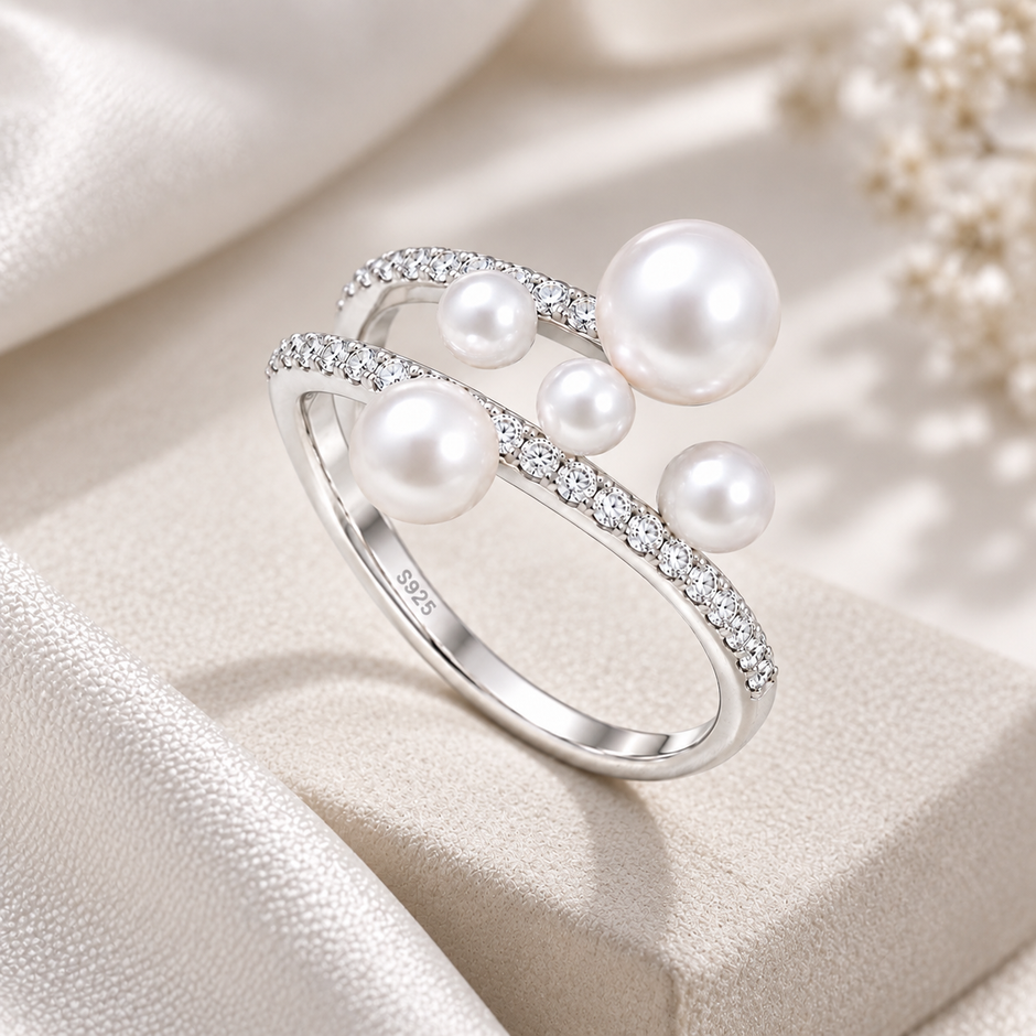Pearl Cluster Ring