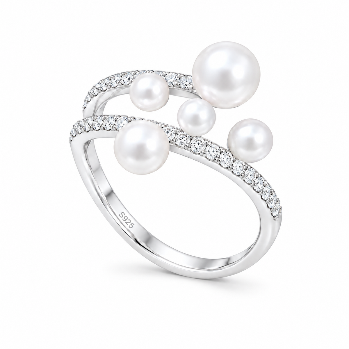 Pearl Cluster Ring