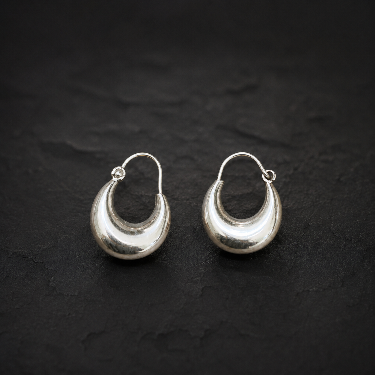 Classic Crescent Hoop Bali