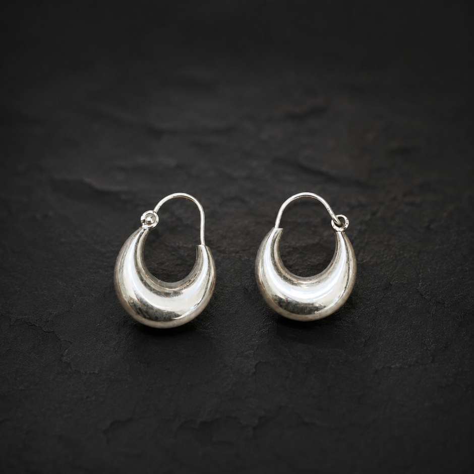 Classic Crescent Hoop Bali