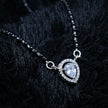 Teardrop Halo Sterling Silver Mangalsutra